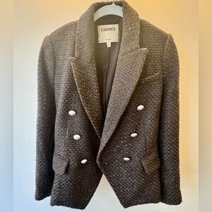 L'AGENCE Textured Tweed Jacket